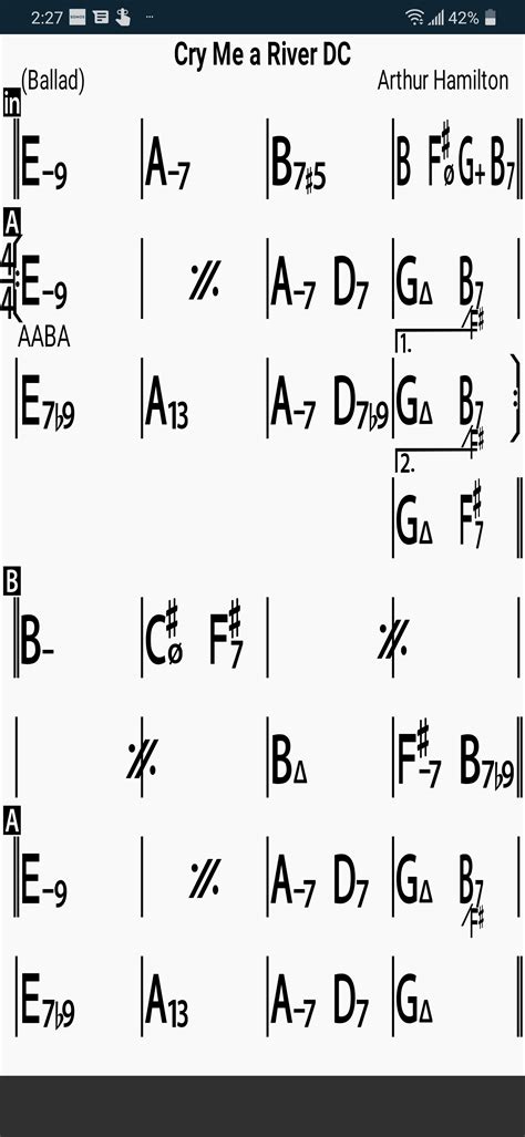 Cre Me a River Chords — DjangoBooks Forum