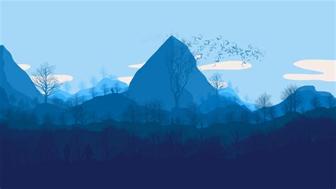 Flat art: The Mountains by VSigmaV on DeviantArt