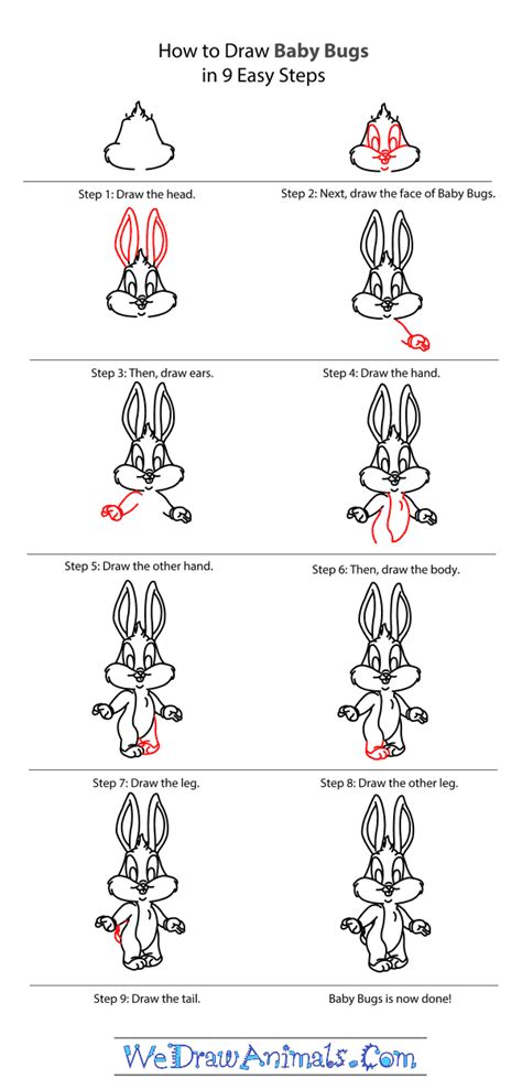 Bugs Bunny Drawing Tutorial ~ Bunny Bugs Drawing Sketches Attempt ...