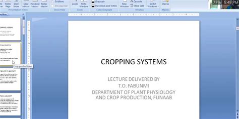 Basic principles cropping system, two hundred level - Cropping systems ...