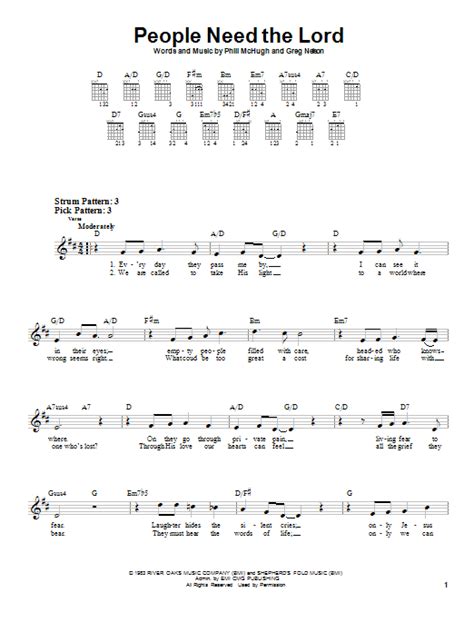 People Need The Lord | Sheet Music Direct