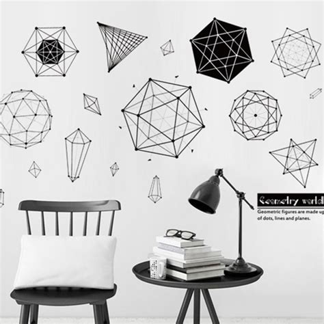 Geometric Crystal 2D Wall Stickers - TYXC9019