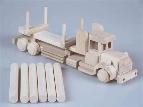 Wooden Toy Truck, Baby Toy, Wood Toy Truck, Plain Wood, Gift for Kids, Children's Toys ...