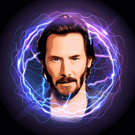 Neon Keanu Reeves | NFT on SolSea