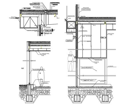 Building section Drawing architecture download - Cadbull