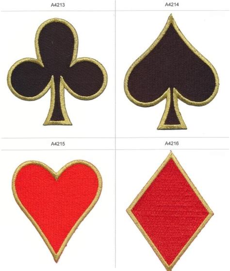 Card Badges - Clubs, Hearts, Diamonds & Spades | E&M Greenfield