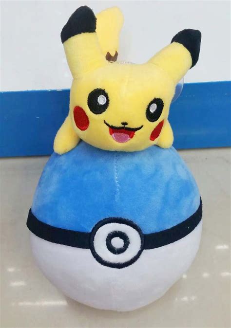 2017 Pikachu Pokeball Plush Toys 18cm High Quality Soft Poke Ball Plush Toys Kids Backpack ...