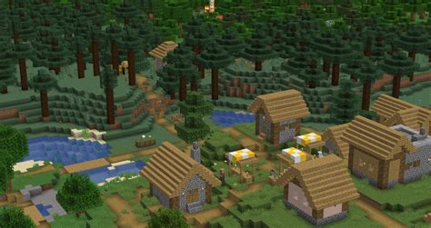 Seed: 3 Villages @Spawn Minecraft Map