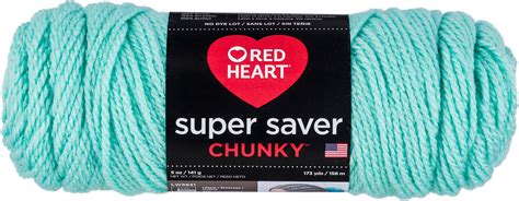 Red Heart Super Saver Chunky Yarn-Minty - Walmart.com