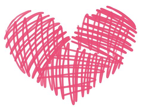 Hearts clipart scribble, Hearts scribble Transparent FREE for download ...