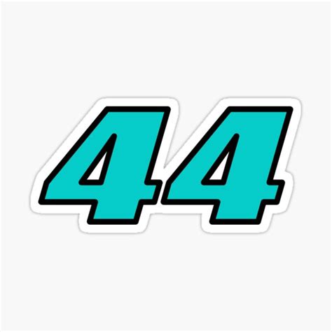 "44 Lewis Hamilton F1" Sticker by akshay13 | Redbubble