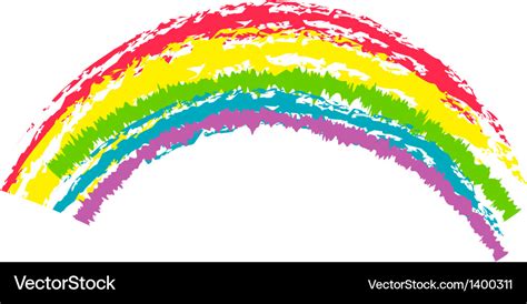 Crayon rainbow Royalty Free Vector Image - VectorStock