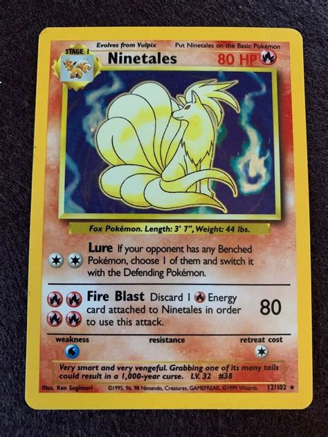 Ninetails Pokemon Card