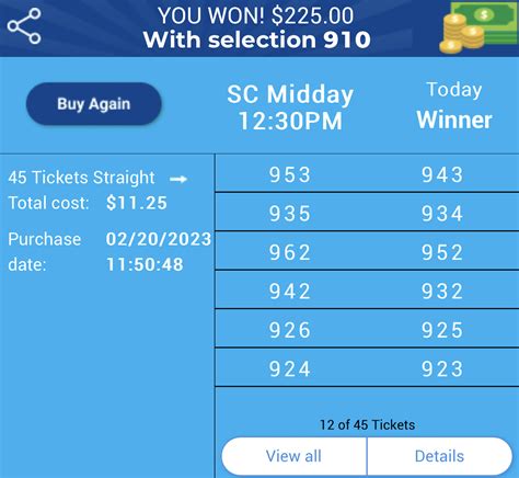 Won South Carolina straight - LottOdds Forum