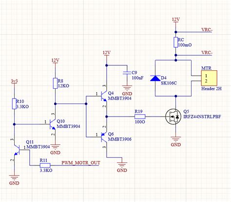 transistors - MOSFET Driver Base and Gate resistors and other input stage for PWM motor control ...