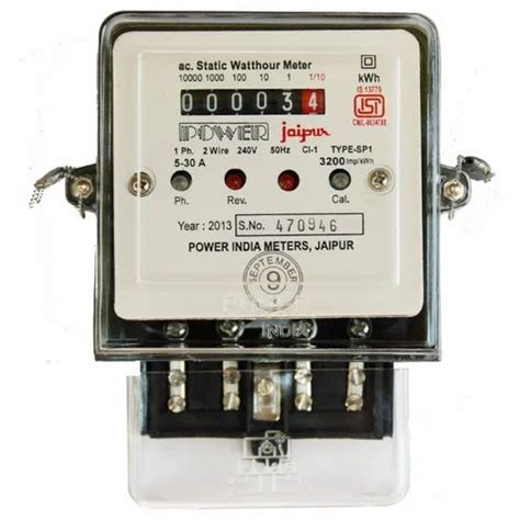 Single Phase AC Static Watt Hour Meter, 240 V at Rs 450/piece in ...