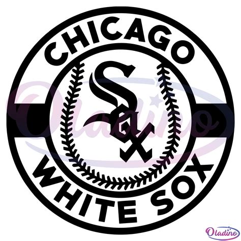 Chicago White Sox Cirlce Logo SVG Digital File, Chicago Svg