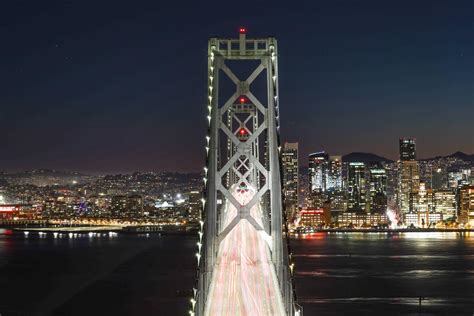 Bay Bridge lights going dark amid last-ditch fundraising effort - Los ...