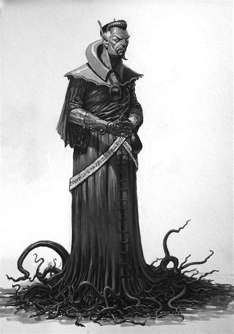 [OC] K'thriss Drow'b, Drow warlock. : r/characterdrawing