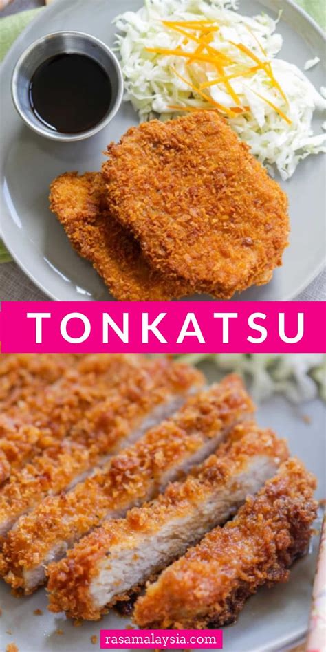 Tonkatsu is crispy and crunchy Japanese fried pork cutlet with panko bread crumbs. This homemade ...