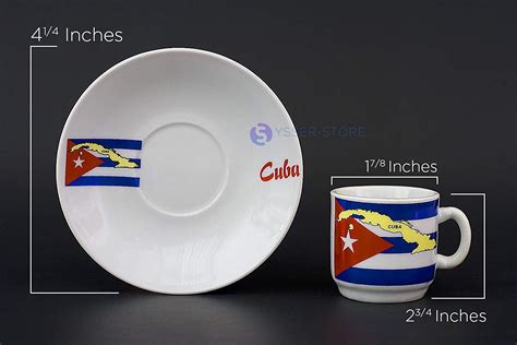 Cuban Expresso Cup Set w/ 6 cups ~ 6 saucers (12 Pieces) ⋆ Buy authentic Cuban Cigars & New ...