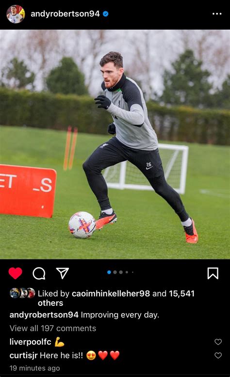 [Robbo on Instagram] Improving every day. : r/LiverpoolFC