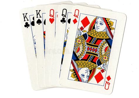 A Full House Poker Hand of Playing Cards. Stock Illustration ...