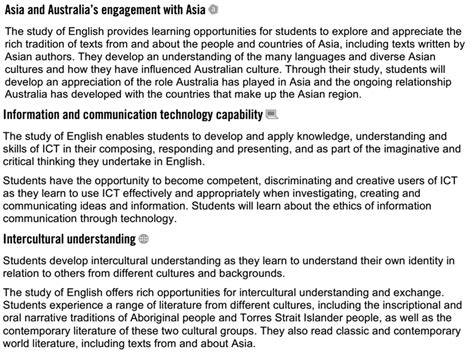 ENGLISH Curriculum Links and Outcomes - ELDERSLIE PUBLIC SCHOOL - STAGE 3