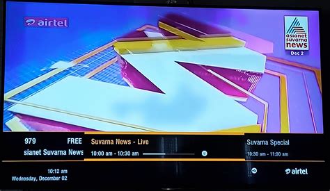 DTH updates - Suvarna News EPG updated as Asianet Suvarna News by ADTV ...