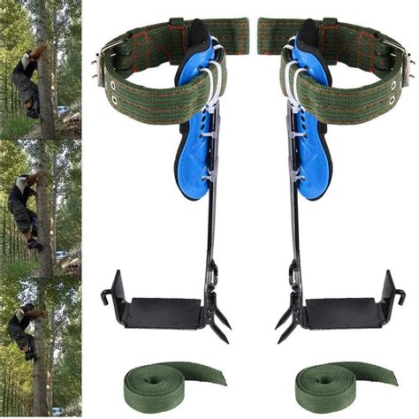 JahyShow Tree Climbing Gear, 1Pair Tree Climbing Spikes Set, 304 ...