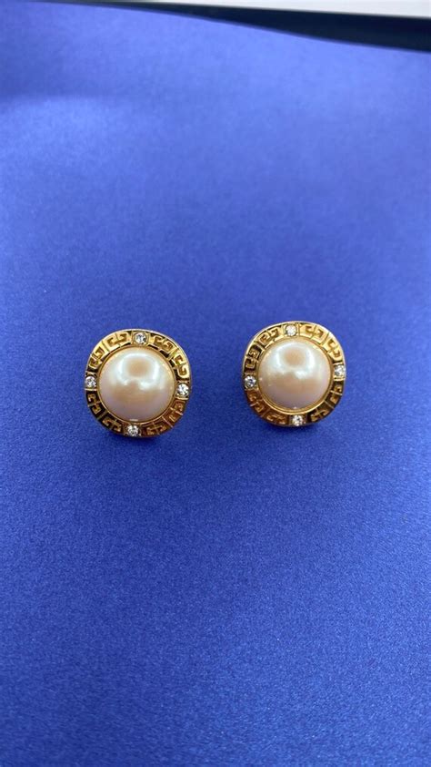 Vintage givenchy pearl earring 1980 - Gem