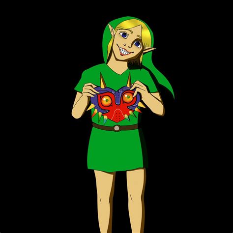 a woman in a green dress holding a mask
