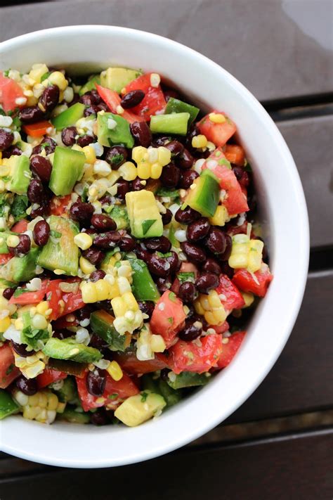 Simple Black Bean and Corn Salad | The Conscientious Eater | Recipe | Vegan bean salad, Plant ...