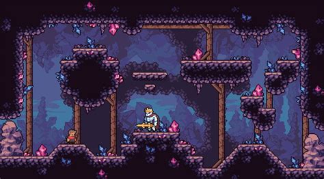 Cave Platformer Pixel Tileset by YANAO87