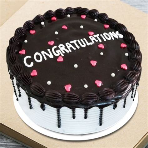 Send congratulations chocolate vanilla cake online by GiftJaipur in ...