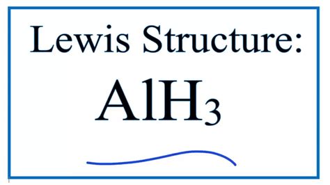 Alh3 Lewis Structure