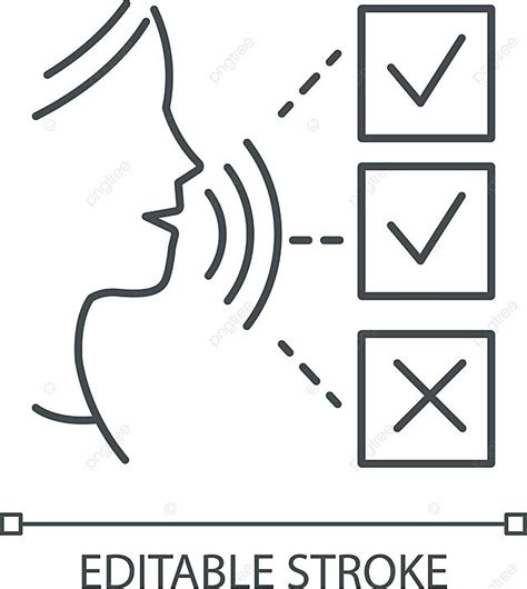 Linear Icon For Audio Survey Response And Feedback Vector, Clip Art, Sign, Feedback PNG and ...