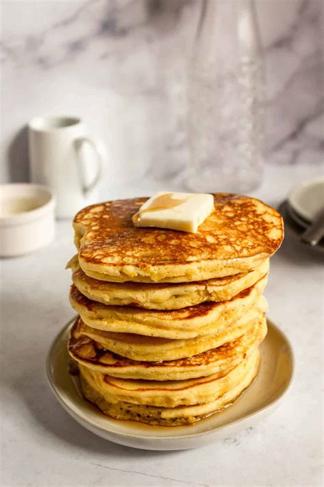 Cornmeal Pancakes - Extra Light & Fluffy - Bake & Bacon