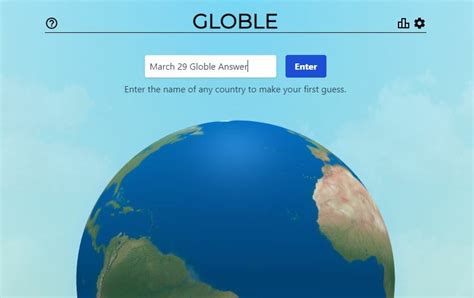 Globle Game Answer Today – 29 March 2022 Mystery Country Hints ...