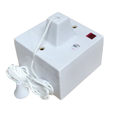 Shower Ceiling Pull Cord Switch with 41m Pattress Box. – Homesmart