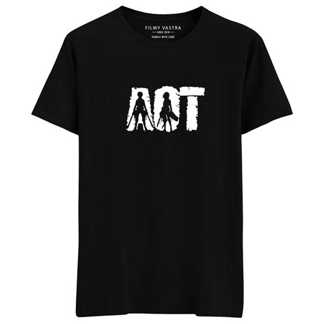Buy Attack On Titan AOT Black T-Shirt - filmyvastra.com