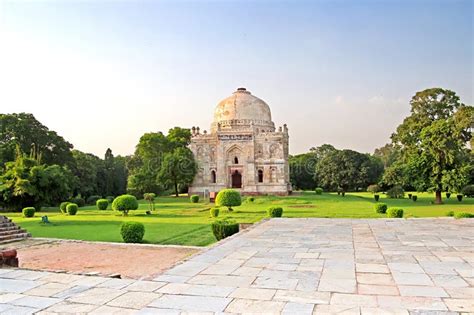 Lodi Gardens on the Sunset, Delhi, India Stock Image - Image of park, mughal: 70731315