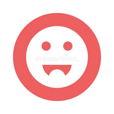 Pleased Emoji Isolated Vector Icon Which Can Easily Modify or Edit Stock Vector - Illustration ...