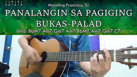 Panalangin Sa Pagiging Bukas-Palad - Guitar Chords - YouTube