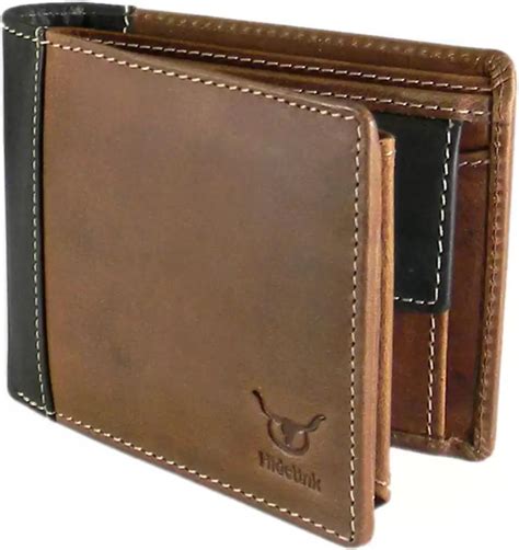 Hidelink Men Formal Brown Genuine Leather Wallet Brown - Price in India ...