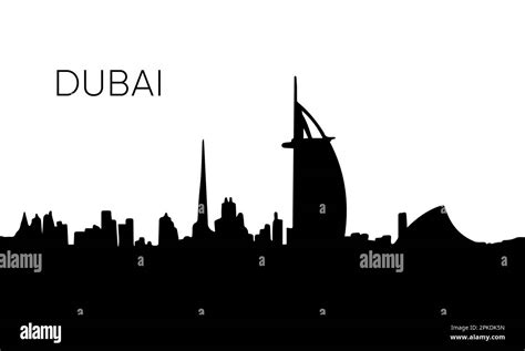 Dubai Skyline Silhouette Illustration Free Vector Sky - vrogue.co