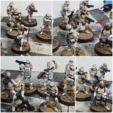 Star wars legion's phase II clones painted in the 212th scheme. I finished them last week but ...