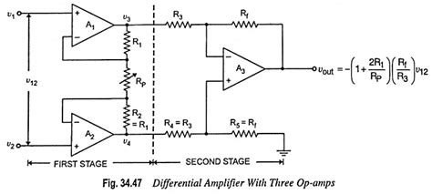 Differential Amplifier With Three OP Amp - EEEGUIDE.COM