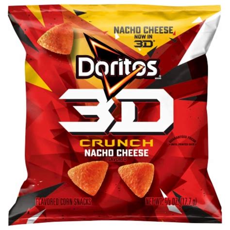 Doritos® 3D Crunch Nacho Cheese Flavored Corn Snacks, 0.624 oz - Kroger