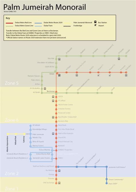 Palm Jumeirah Monorail Dubai - Cost, Route, Stations, Map